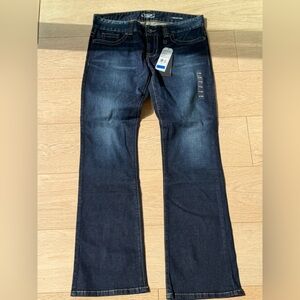 Guess Daredevil Boot Low Rise Jeans Sz 31 Dark Indigo Junction Wash Bootcut NWT